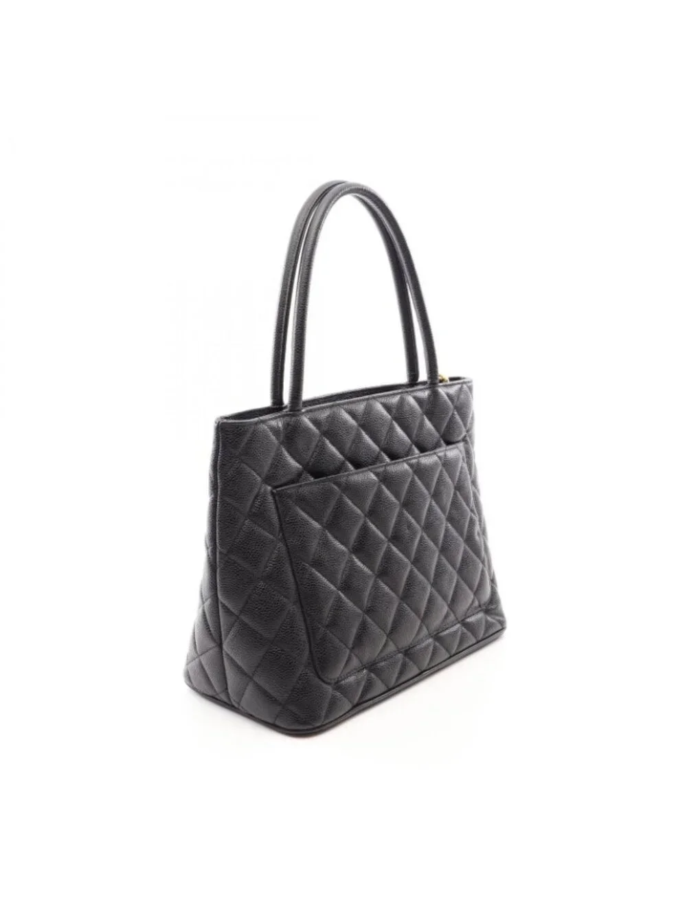 Chanel Tote Bag Reissue Black Caviar Leather
